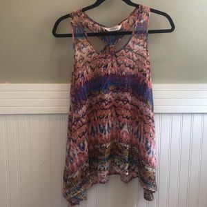 Sheer Colorful Tank